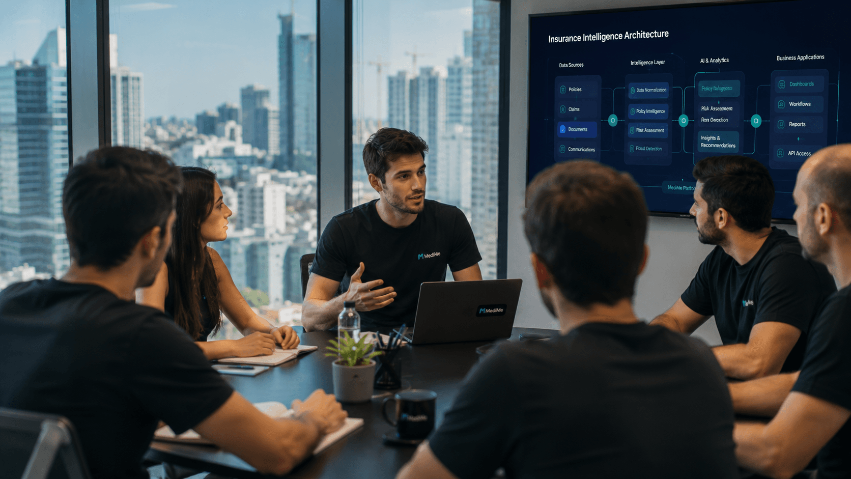 The MediMe team with the Insurance Intelligence Architecture